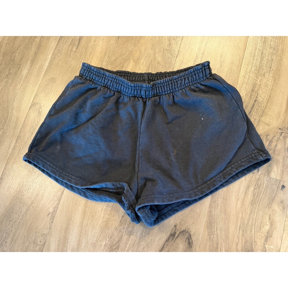 Los Angeles Apparel LA Heavy Fleece Sweat Shorts 100% Cotton Black Small 14 oz